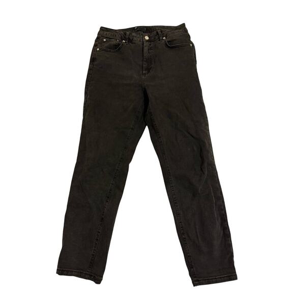 ASOS Design Black Straight High Rise Jeans 28/32 - Picture 1 of 5